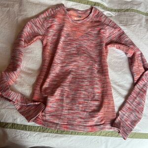 ZELLA multicolored long sleeve workout shirt, amazing worn quality, size S